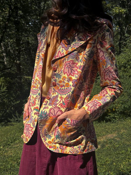 Mister Pants Cotton Floral Blazer