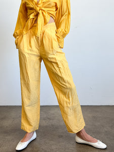 Sunflower Silk Trousers