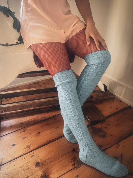 1930’s Wool Cable Knit Stockings