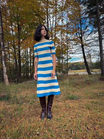 60’s Knit Stripe Dress