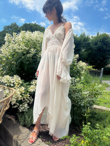 70’s Peignoir Chiffon Set