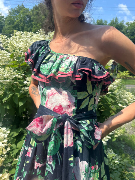 Floral Ruffle Party Dress