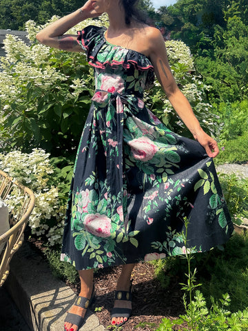 Floral Ruffle Party Dress