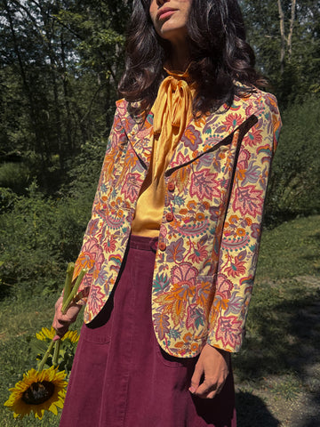 Mister Pants Cotton Floral Blazer