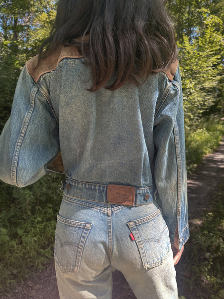 90’s Polo Ralph Lauren Cropped Denim Jacket