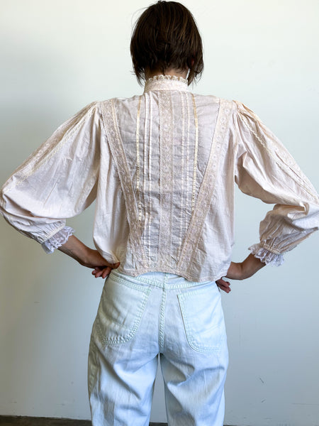 Cotton Puff Sleeve Blouse