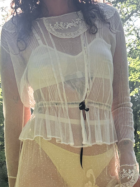 Edwardian Net Lace Blouse