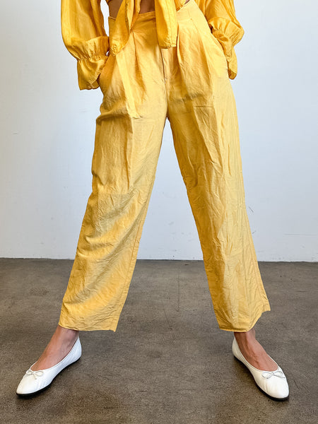 Sunflower Silk Trousers