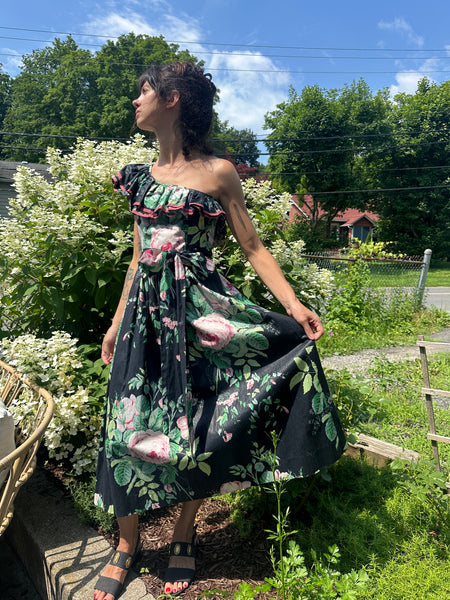 Floral Ruffle Party Dress