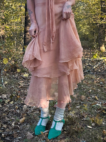 20’s Blush Chiffon Dress