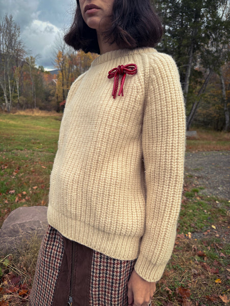 Cream Wool Sweater