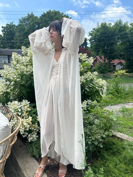 70’s Peignoir Chiffon Set