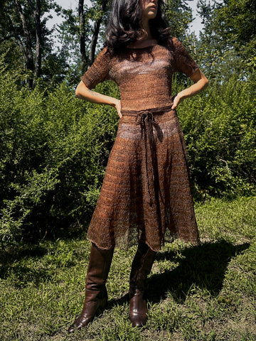 Silk Crochet Dress