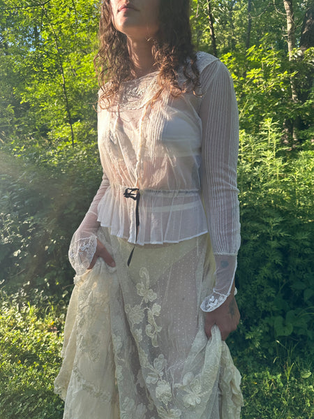 Edwardian Net Lace Blouse