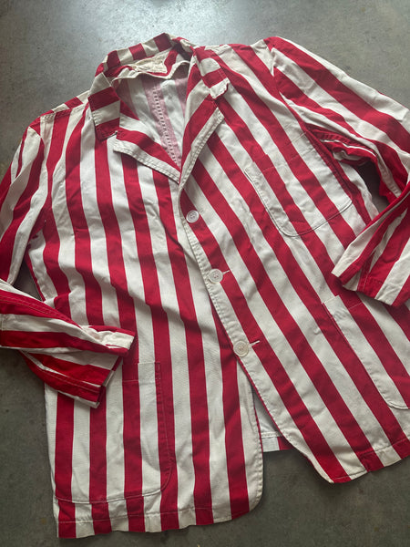 1950’s Barbershop Striped Chore Jacket