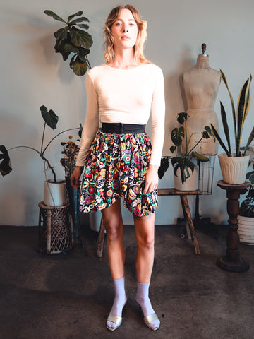 Gianni Versace Mini Floral Skirt
